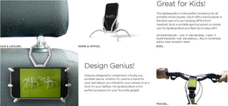 Illustration for article titled The Spiderpodium Gadget Stand Is Unnecessarily Freaking Me Out
